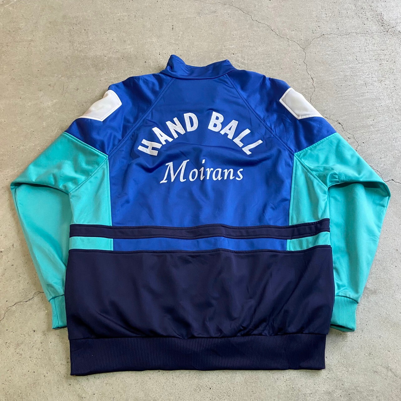 80年代 adidas アディダス バックプリント ロゴ 切替 ジャージ 
