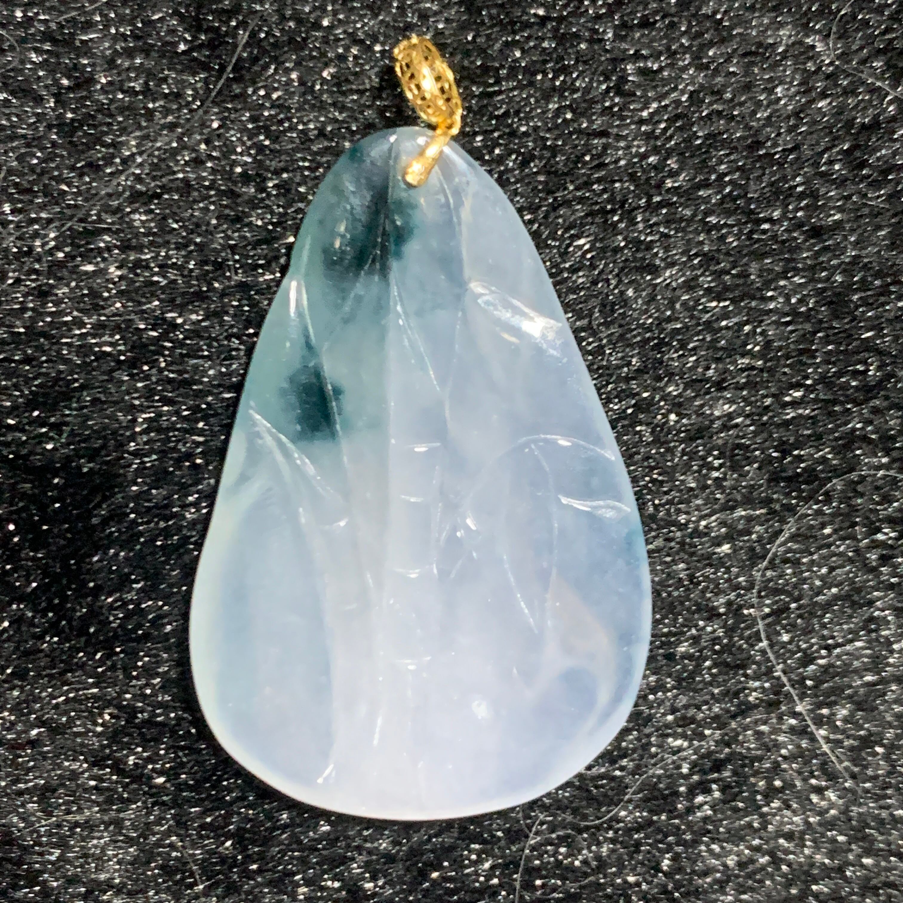 本翡翠高品質満緑ミニネックレス