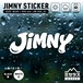 ジムニー ステッカー カッティングタイプ ロゴD JIMNY ホワイト／ブラック