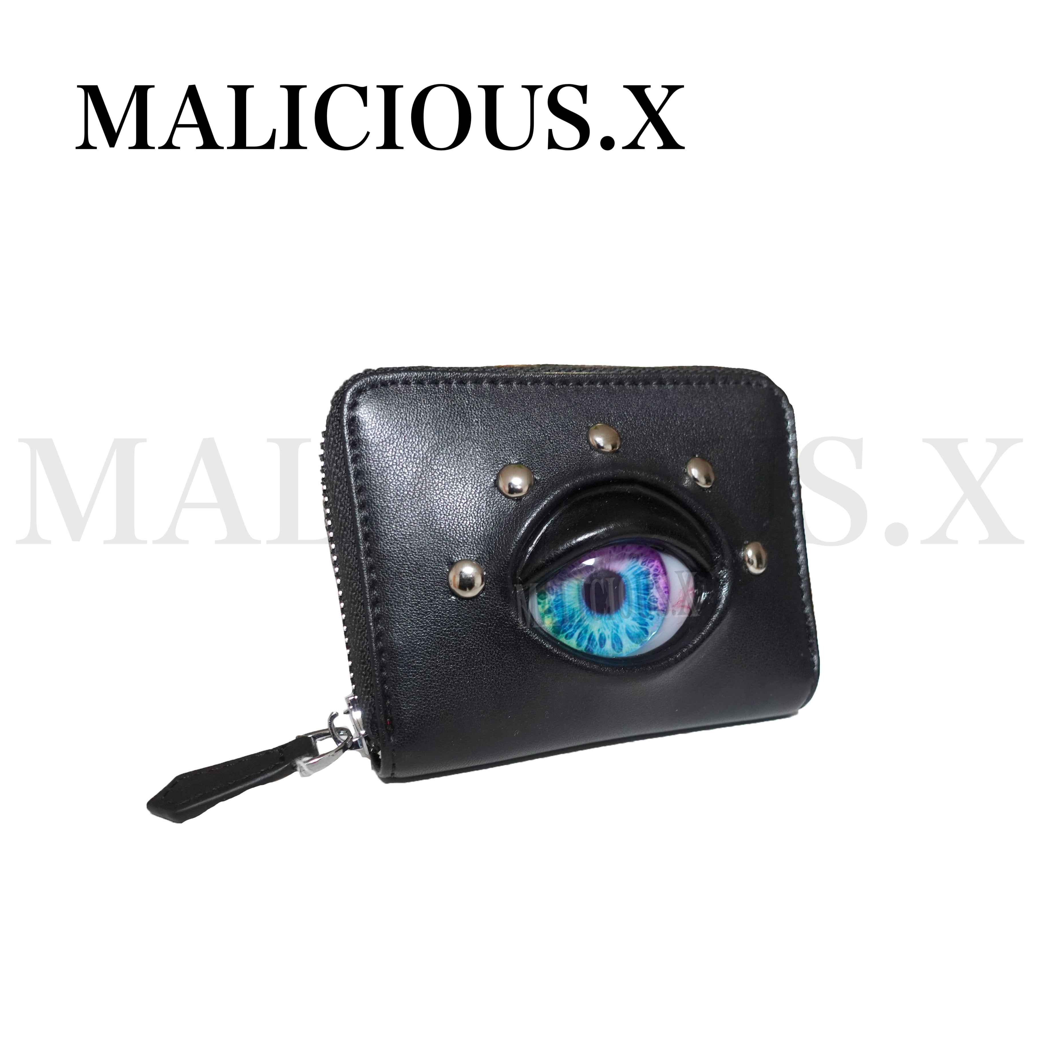 Eye folding zip card & coin case/Rainbow | MALICIOUS.X