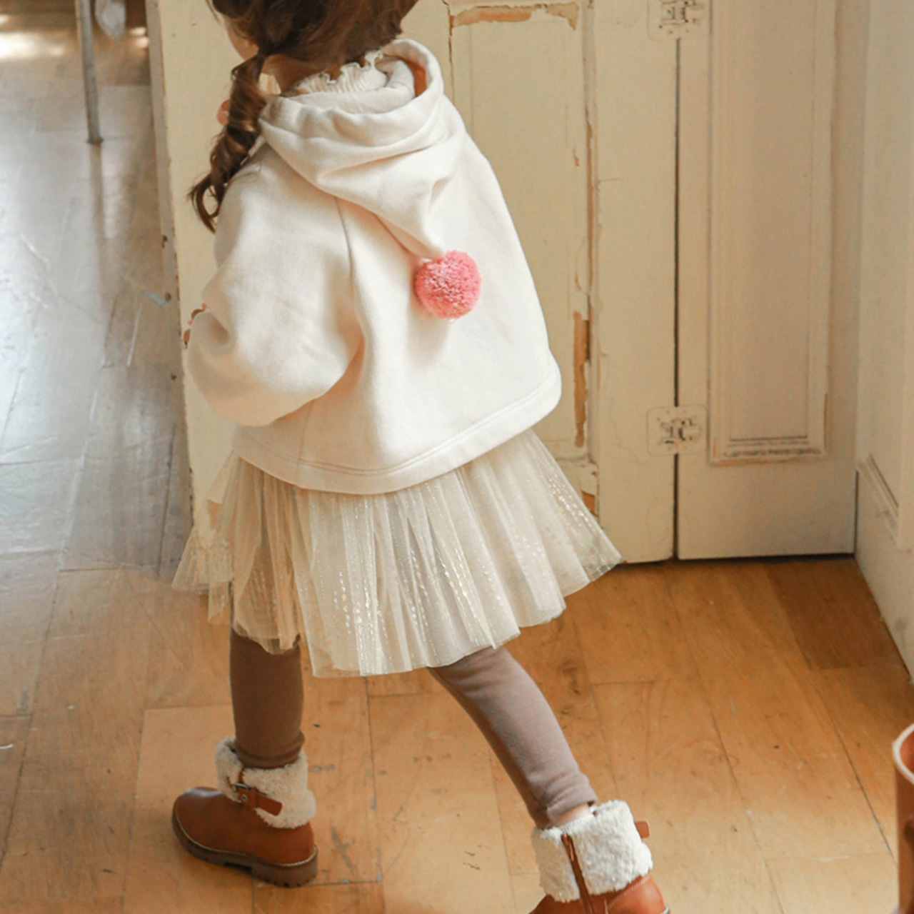 春キラキラレギンスつきスカート2色