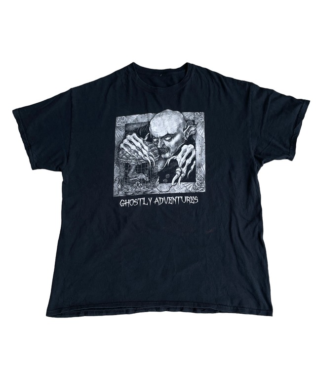 Used Black T-shirt -Ghostly adventures-