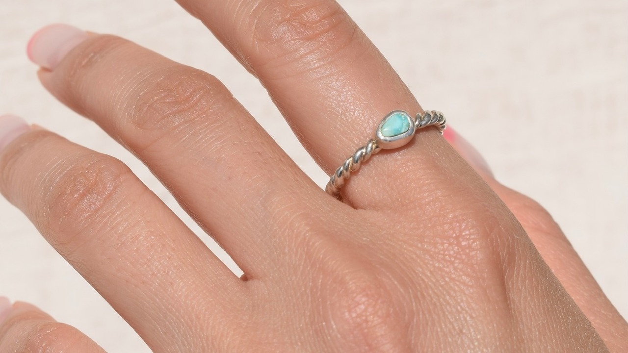【お客様専用ページ】Lone Mountain turquoise ネジネジ ring《silver925》【受注製作】