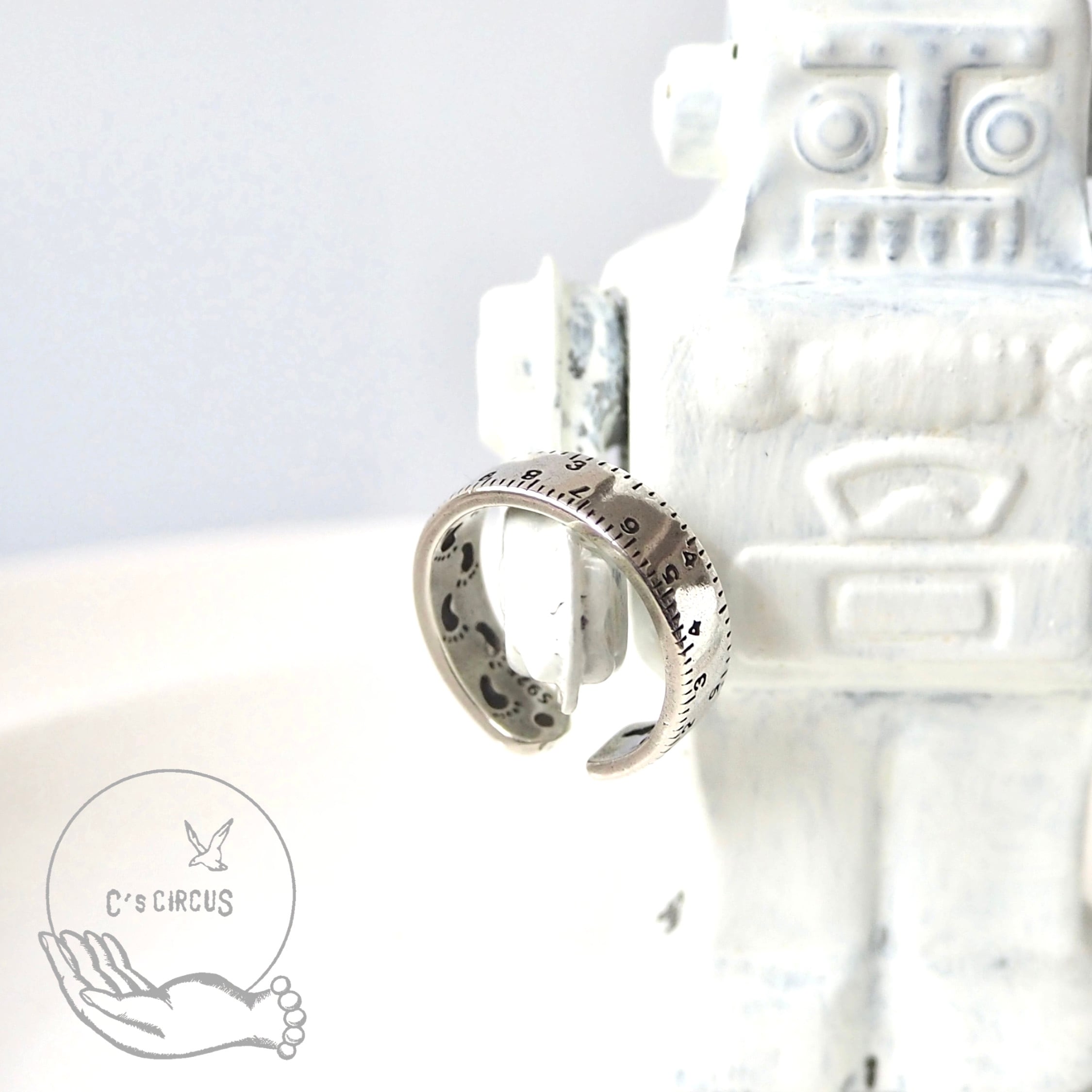 Footprints of growth ring✴︎ silver925 成長の足跡 リング シルバー