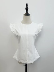 Épure Blanc Frill Top F0644
