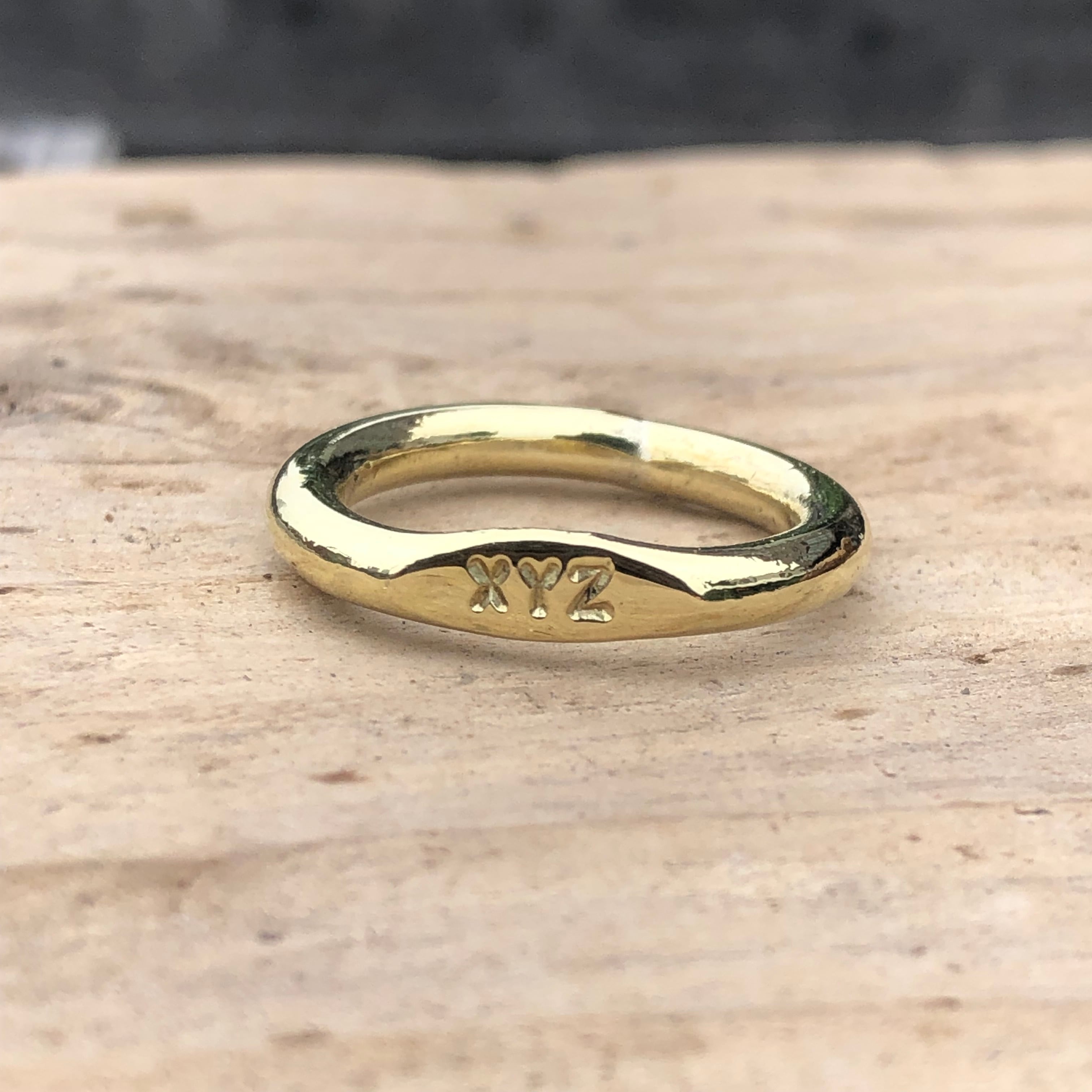 メモリアルリング】Brass（真鍮）製ハンドメイドリング3mm | Lady Bug