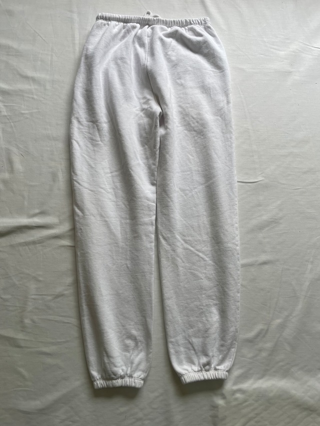 90s Vintage Solid White Sweat Pants M-L