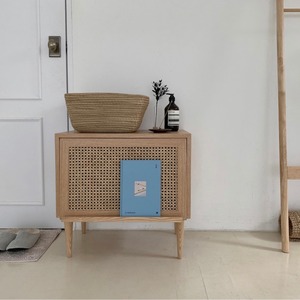 rattan magazine rack side table / ラタン マガジンラック サードテーブル 収納棚 韓国 北欧