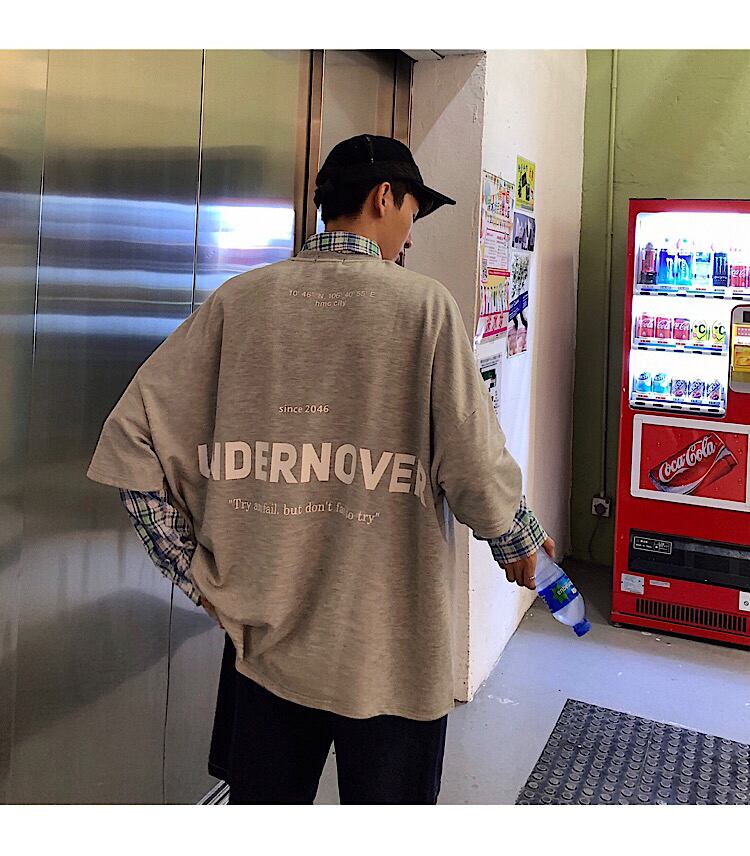 全2色 Tシャツ カットソー プリント カジュアル シンプル