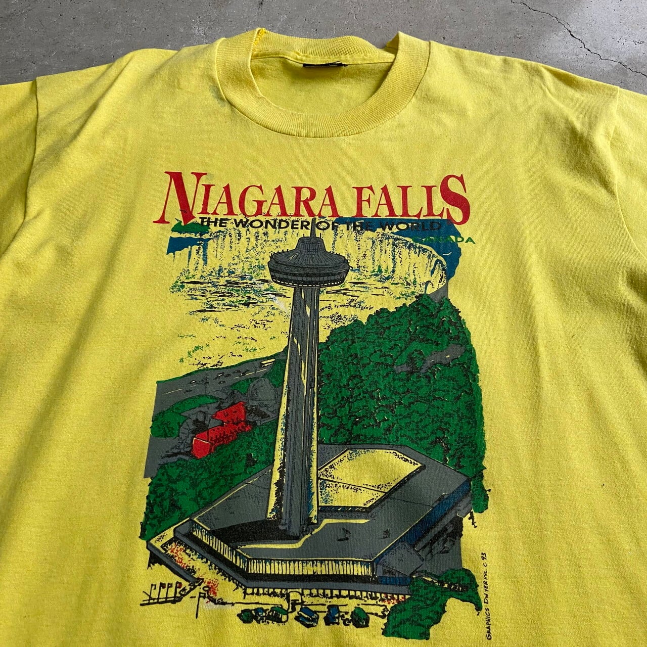 90年代 USA製 NIAGARA FALLS ナイアガラの滝 風景画 アート ...