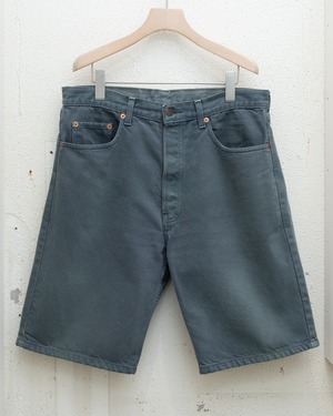 "Levi's" 641 02, garment dye denim shorts / Made In TUNISIA