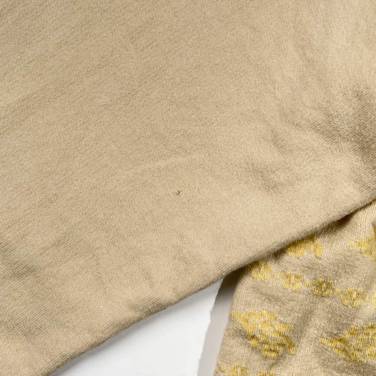 Crocodile クロコダイル 総柄 3D模様 ボーダー 長袖 カットソー トレーナー L/レディース