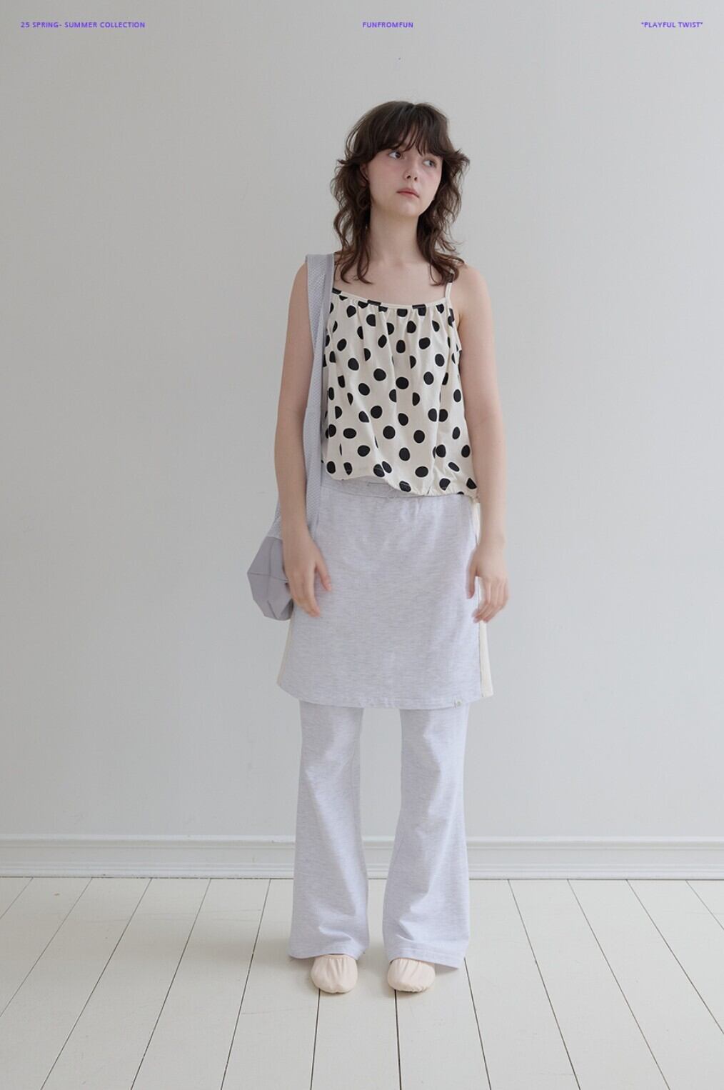 ☆IVE レイ 着用！！【FUNFROMFUN】Polka Top (Ivory) | もごつ