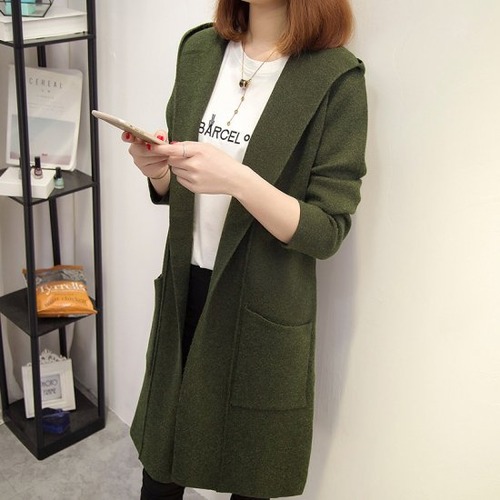 ロングコート アウター レディース フード付きコート フード ひざ丈 コート ルーズ ゆったりシルエット ポケット エレガント 大人 キレイめ ミドル丈 秋 冬 新作 定番カラー 上品 3色展開