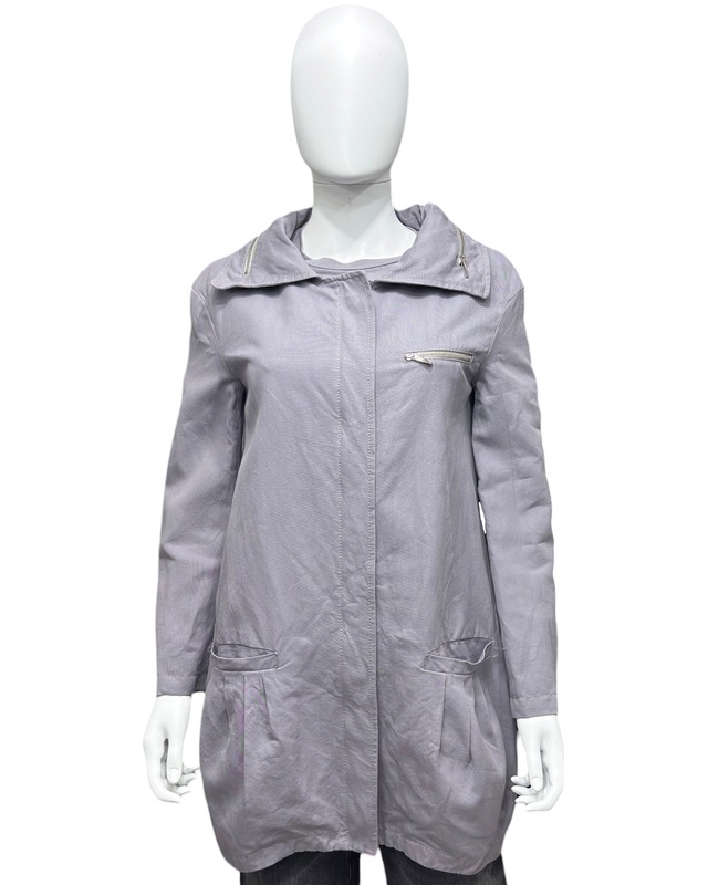 CHALAYAN 1/2 CAPE COAT MUSHROOM