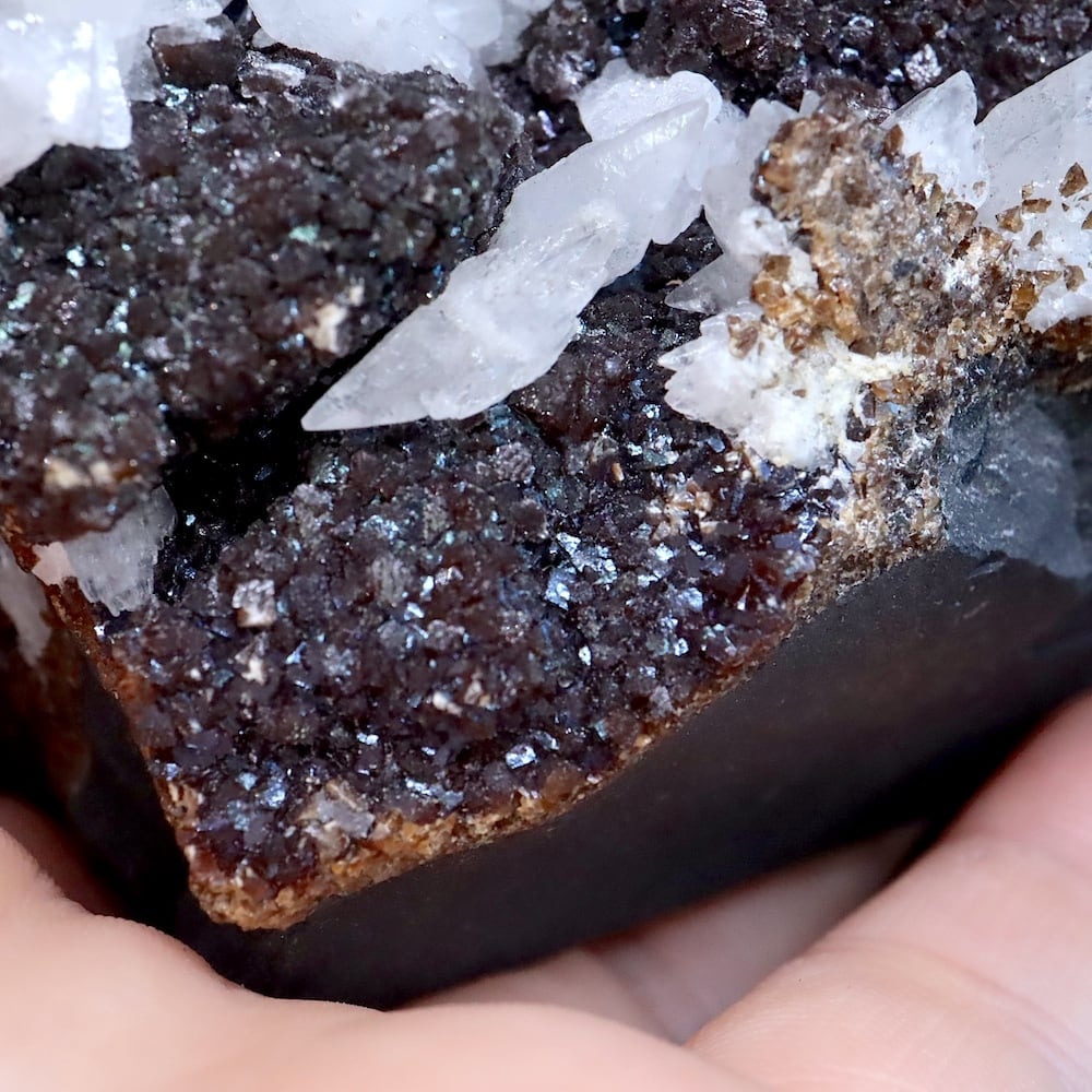 希少！アイオワ州産 イリデッセント カルサイト 原石 522g IRI050 鉱物