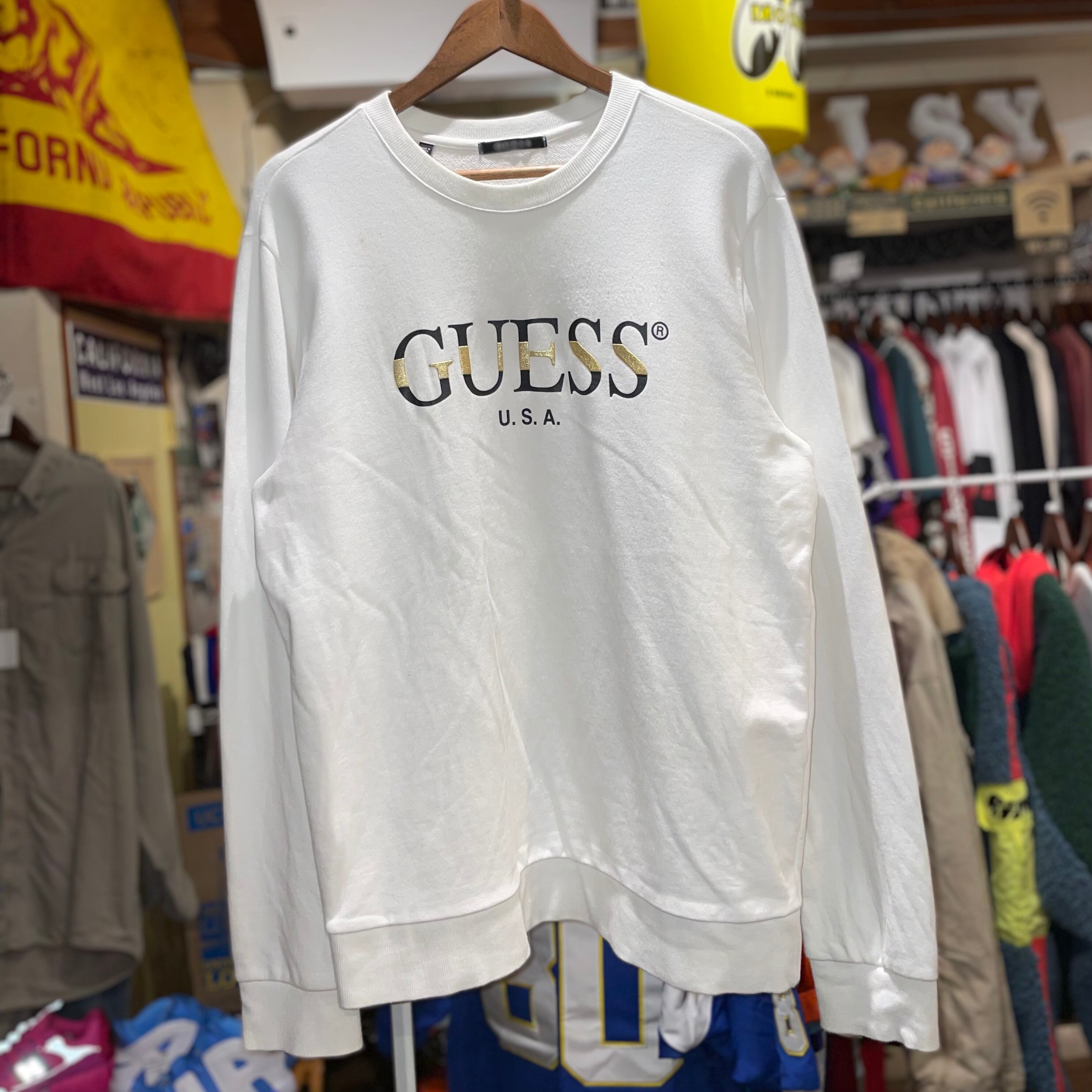 限定販売】 ゲス 【US古着】GUESS 鬼フェード スウェット タイダイ