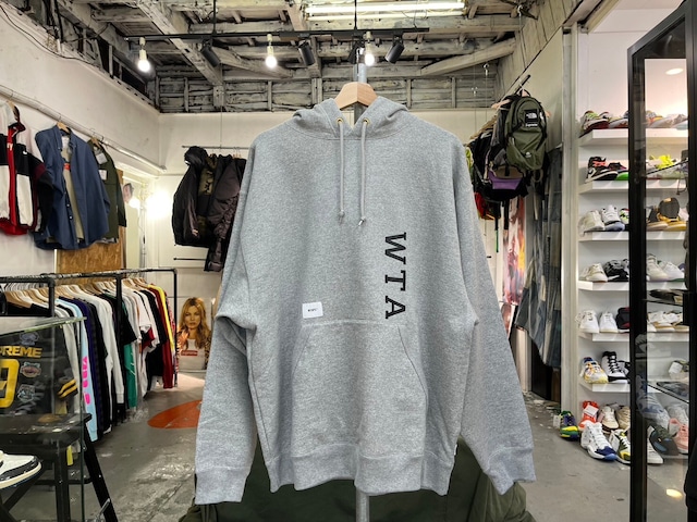 WTAPS DESIGN 01 SWEAT HOODIE GREY 04 231ATDT-CSM01 72330