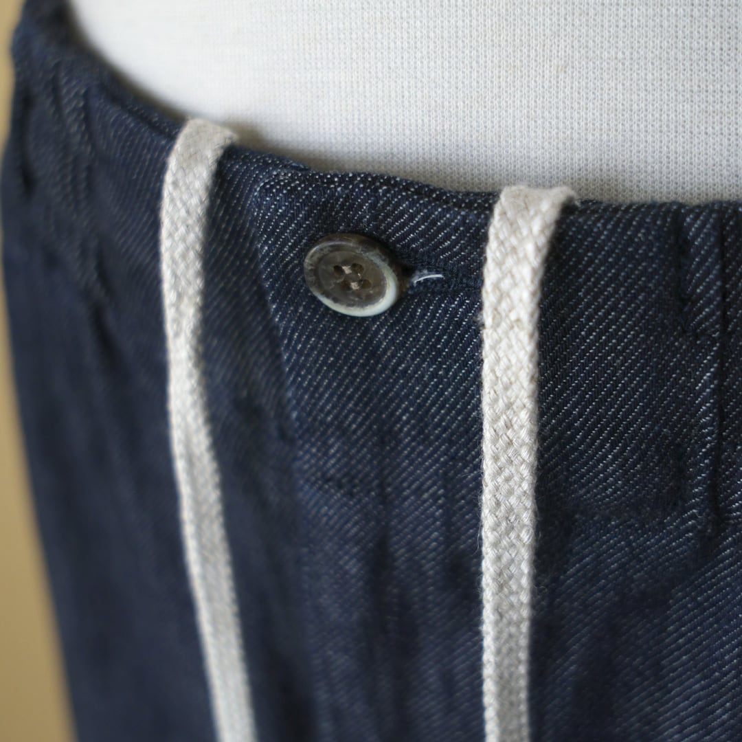 atelier naruse アトリエナルセ cotton denim balloon pant コットンデニムWウエストゴムバルーンパンツ