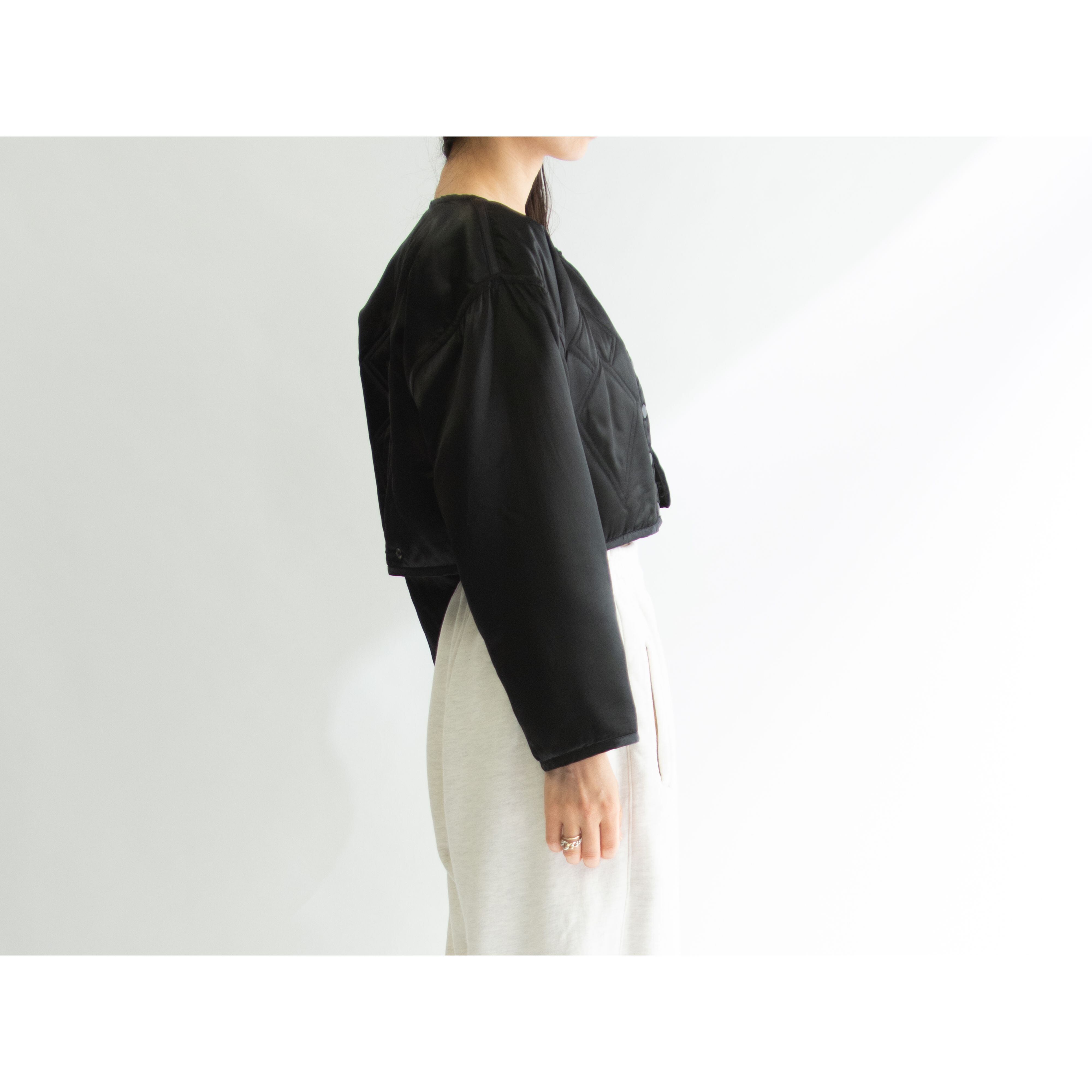 【SONIA RYKIEL】Made in France 100% Acetate Padded Jacket（ソニアリキエル フランス製 中綿入り ショートジャケット）