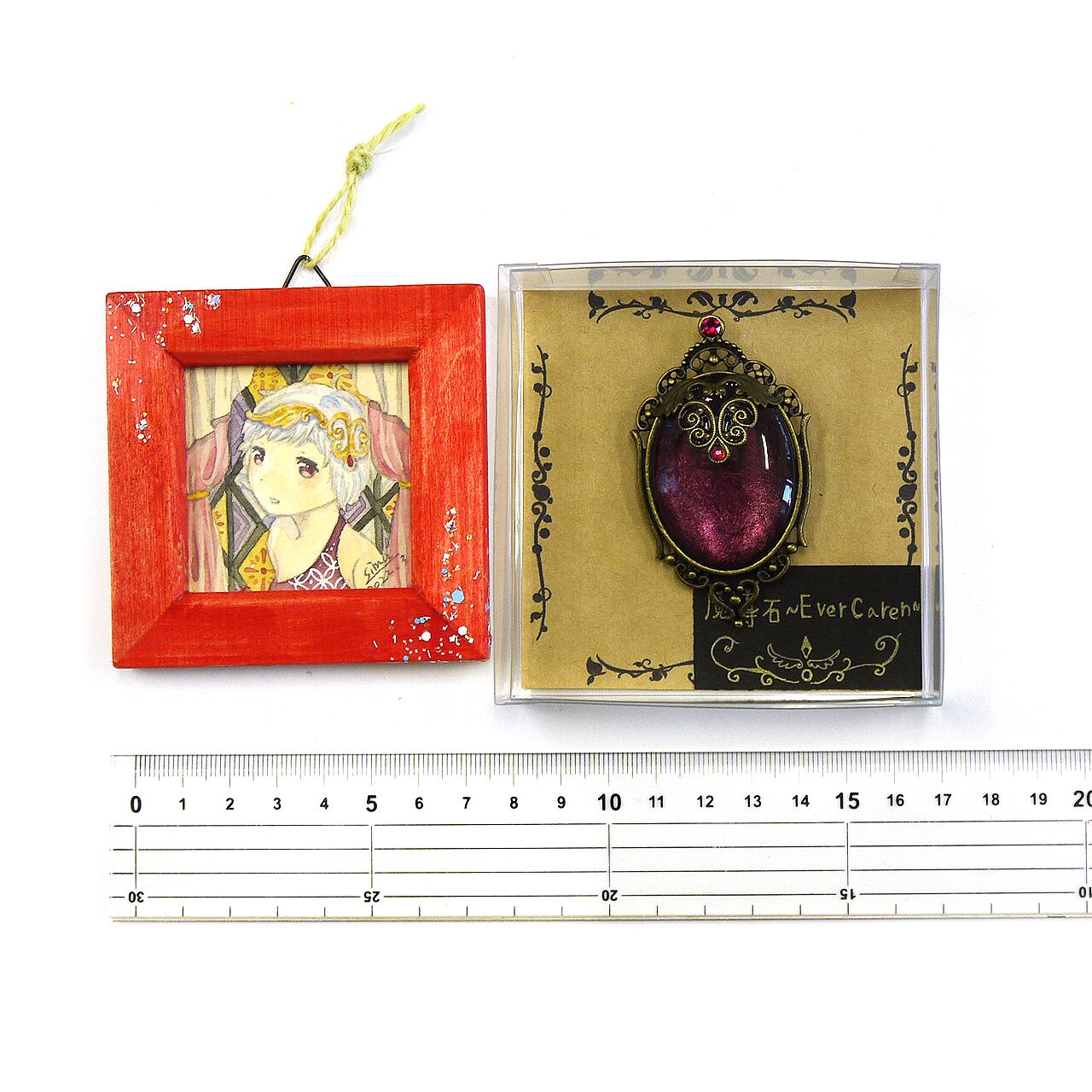 嶋波誌麻 ミズイロ Ever Caren コラボセット イラスト ブローチ Gallery Hacotoco オンライン支店 ハンドメイド作品専門店