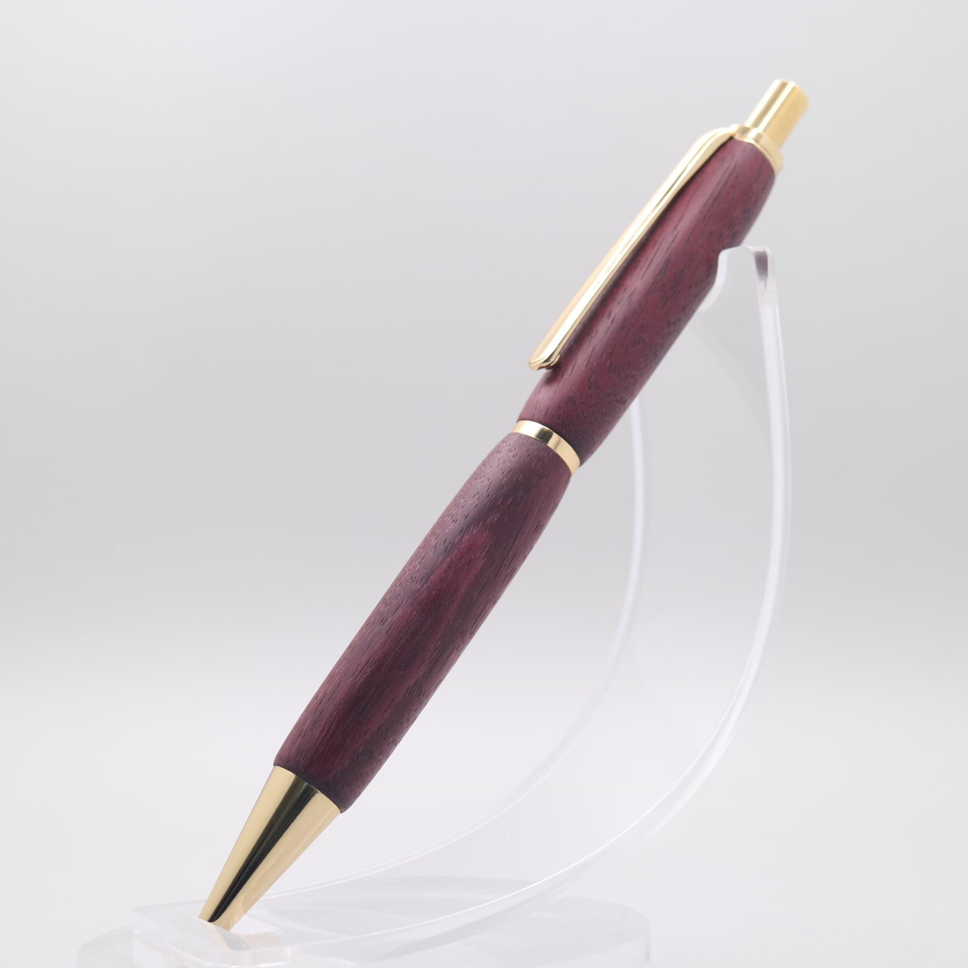 掘り出し物】パープルハート 木軸ボールペン 250942 | 木軸ペン工房