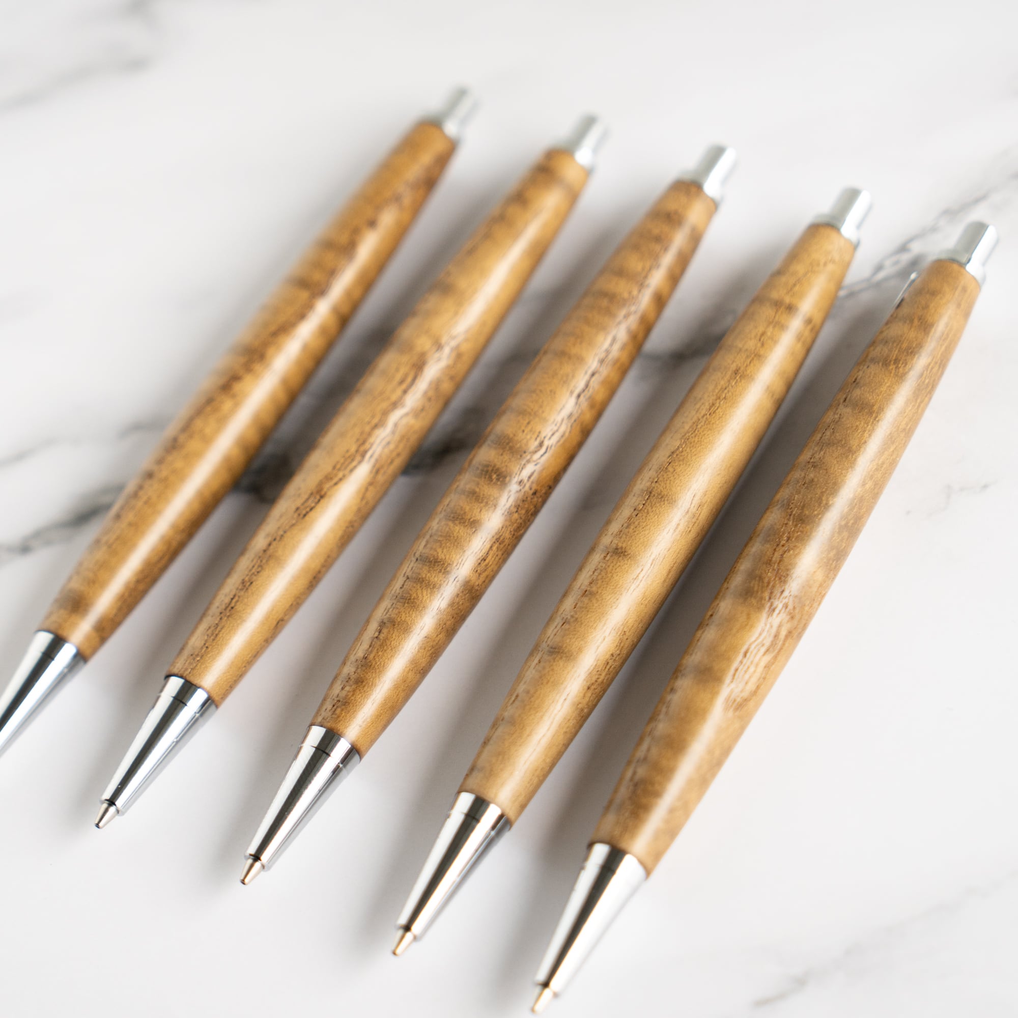 杢軸シャーペン】きはだ（黄檗） 「縮み杢」極上 / 0.5mmシャープ