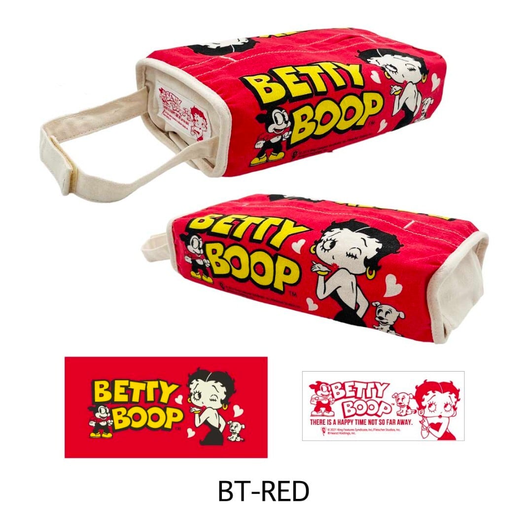 ✨️ティッシュのドレスアップに♡✨️ Tissue Cover / ティッシュカバー 吊り下げ / ティッシュケース【 Betty Boop ( ベティ・ブープ ) 】RED