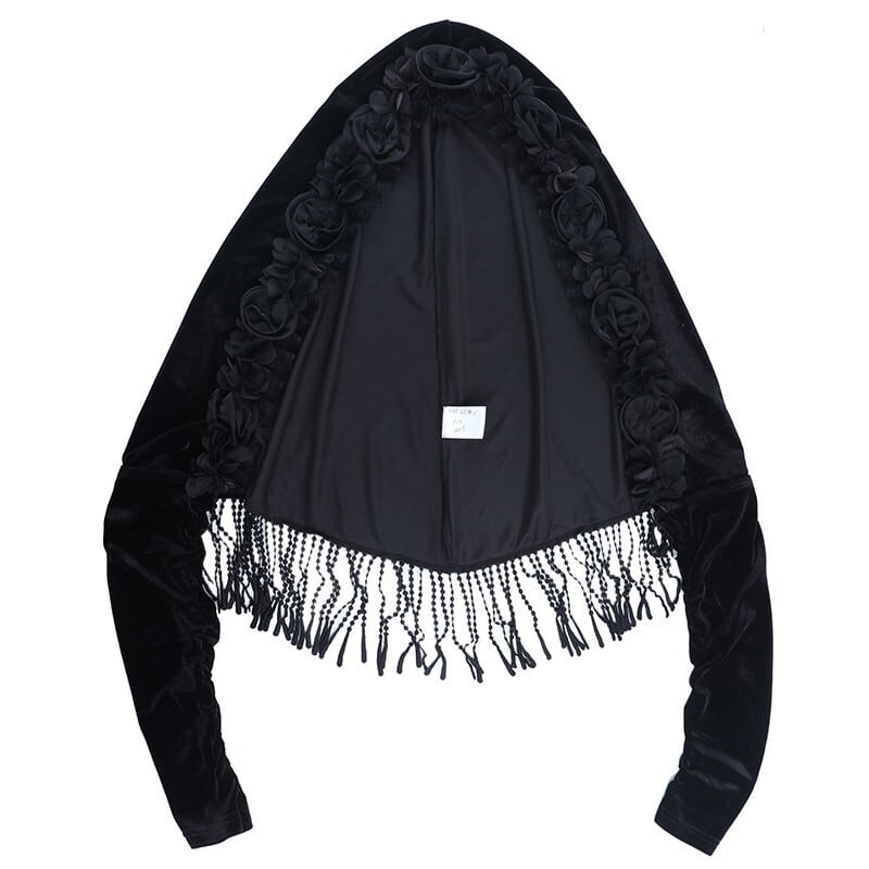 Rose fringe bolero r0186