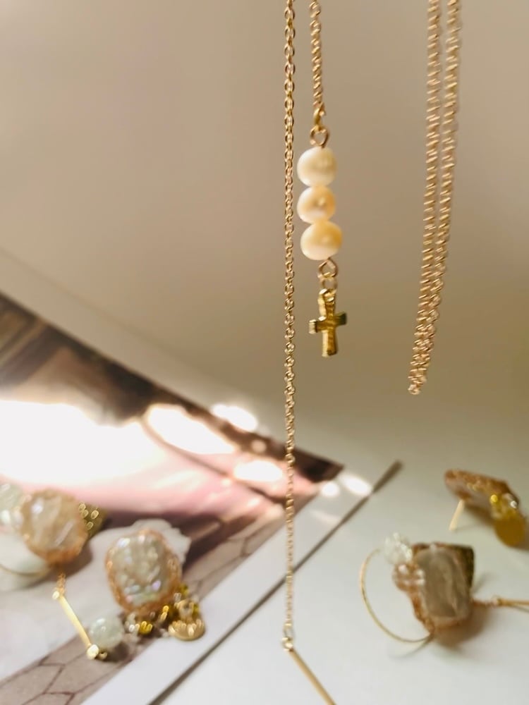 淡水パールのスライドボールロングネックレス | Pay ID