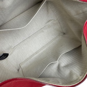 HERMES エルメス  ブリッドアブラック デニム トートバッグ レッド A-7368
