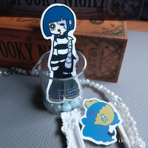 ぶるーぞんびテッカー ロゴセット【きゅーときシック】｜BLUE ZOMBIE GIRL Sticker