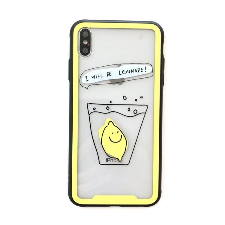 即納商品 送料無料 レモン フルーツ レモンちゃん レモンソーダ Iphoneケース スマホケース キャラクター 可愛い Selectshop Aya