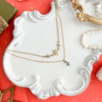 Paradise Shine：星とクリスタルガラスの2連チョーカーネックレス SV040