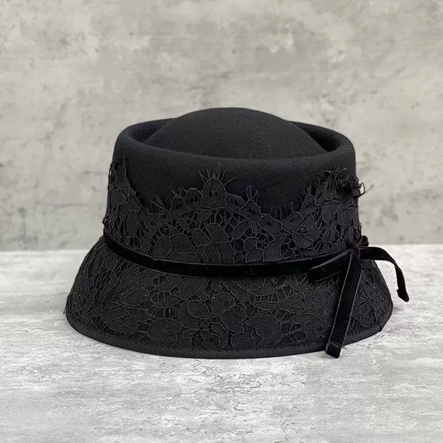 lace ribbon girly hat