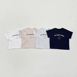 【73-110】夏新作熊柄英字 Tシャツ