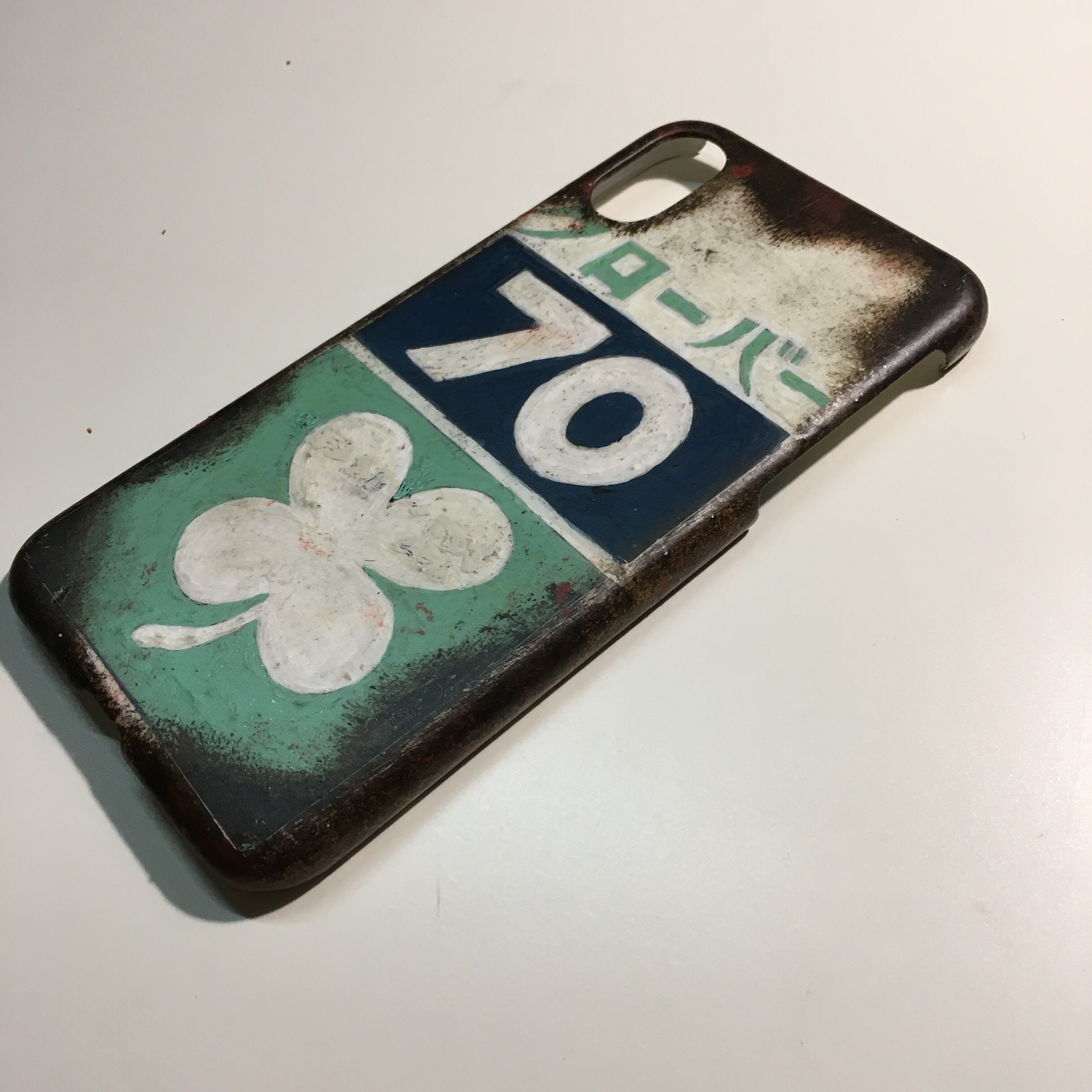レトロクローバーiPhoneX、XS対応ケース/オーダー | Pay ID