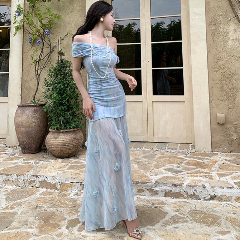 【dress】オフショルダーデートワンピース M32704