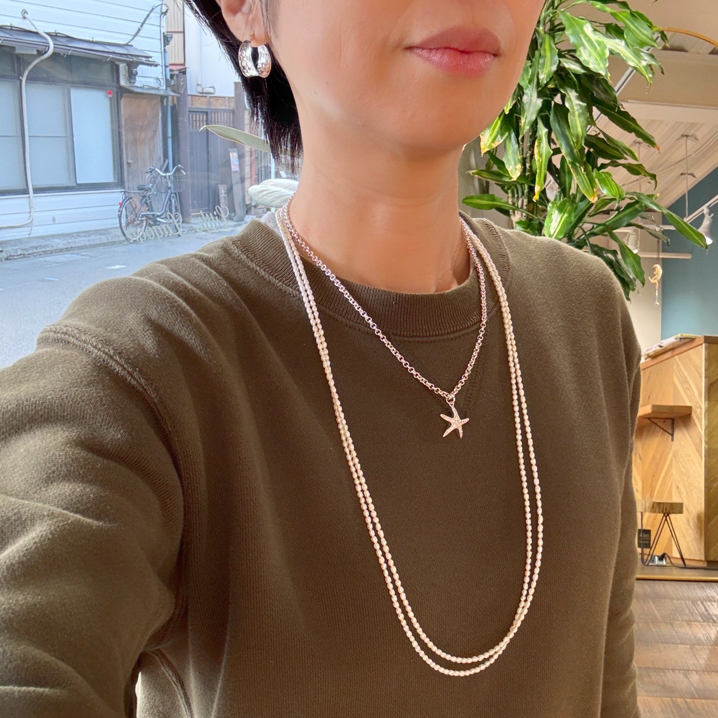 ラスト1】Lagoon Original 150cm ベビーパール ロングネックレス