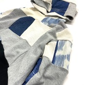 【hoodi18】 Remake Hoodie black × Gray