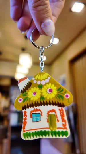 ペトリキフカの家　キーホルダー（Khomenko）