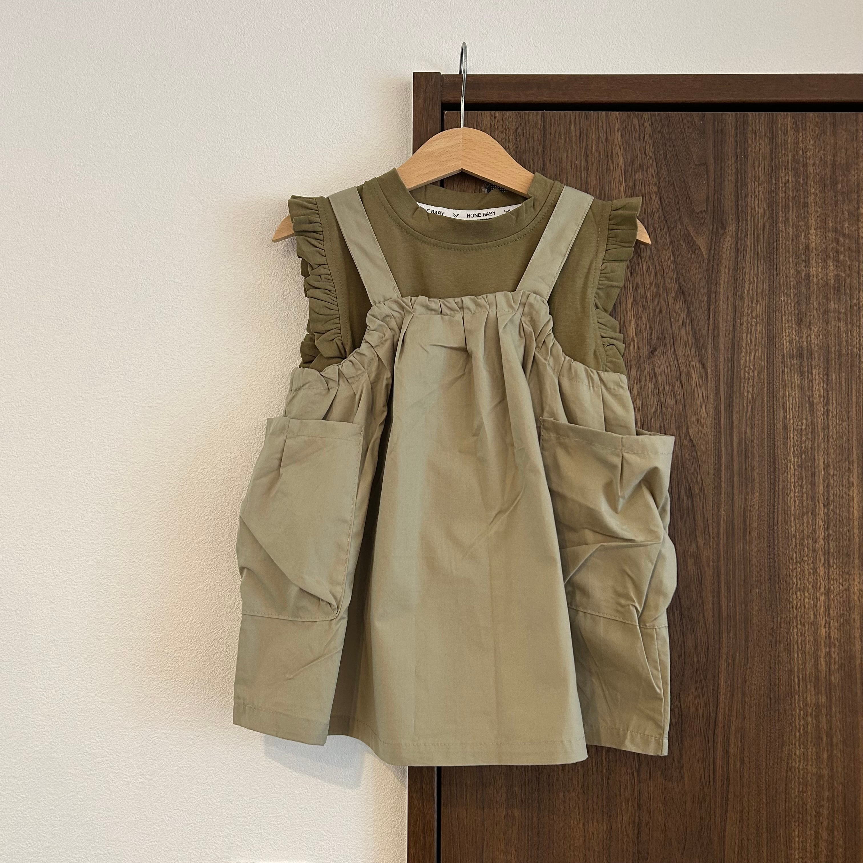 khaki jumper skirt
