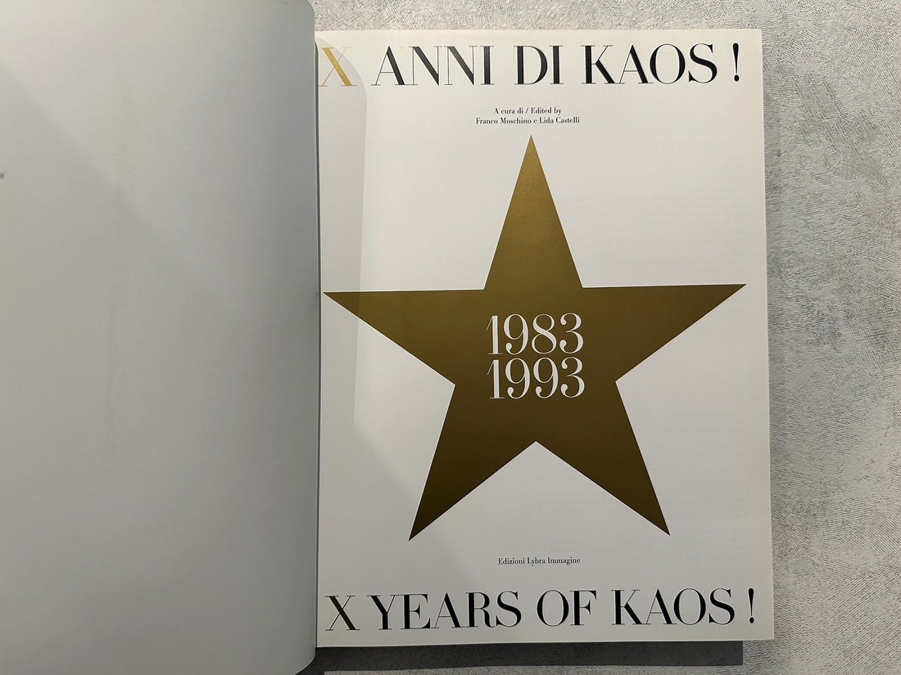 VF342】MOSCHINO X ANNI DI KAOS! 1983-1993 /visual book | KITAZAWA