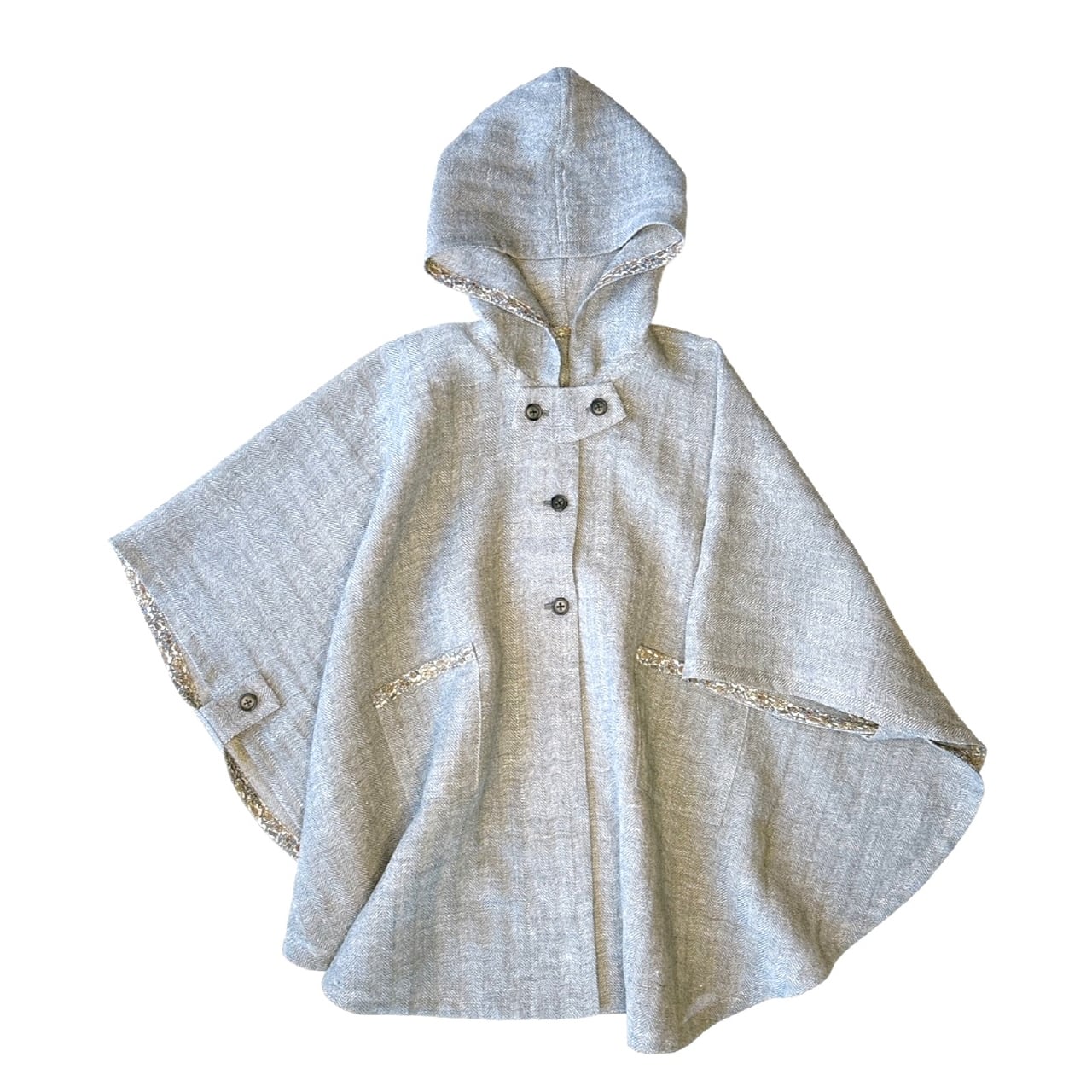 フード付きポンチョ（型紙と作り方のセット）JK-2341 | 子ども服の型紙