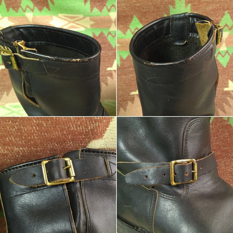 80s~ KNAPP Black Leather Engineer Boots (9D) PT83 80s~ KNAPP Black Leather Engineer Boots (9D) PT83