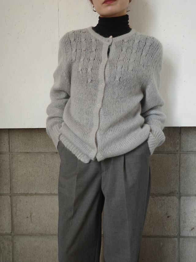 <vintage>bijou mohair cardigan