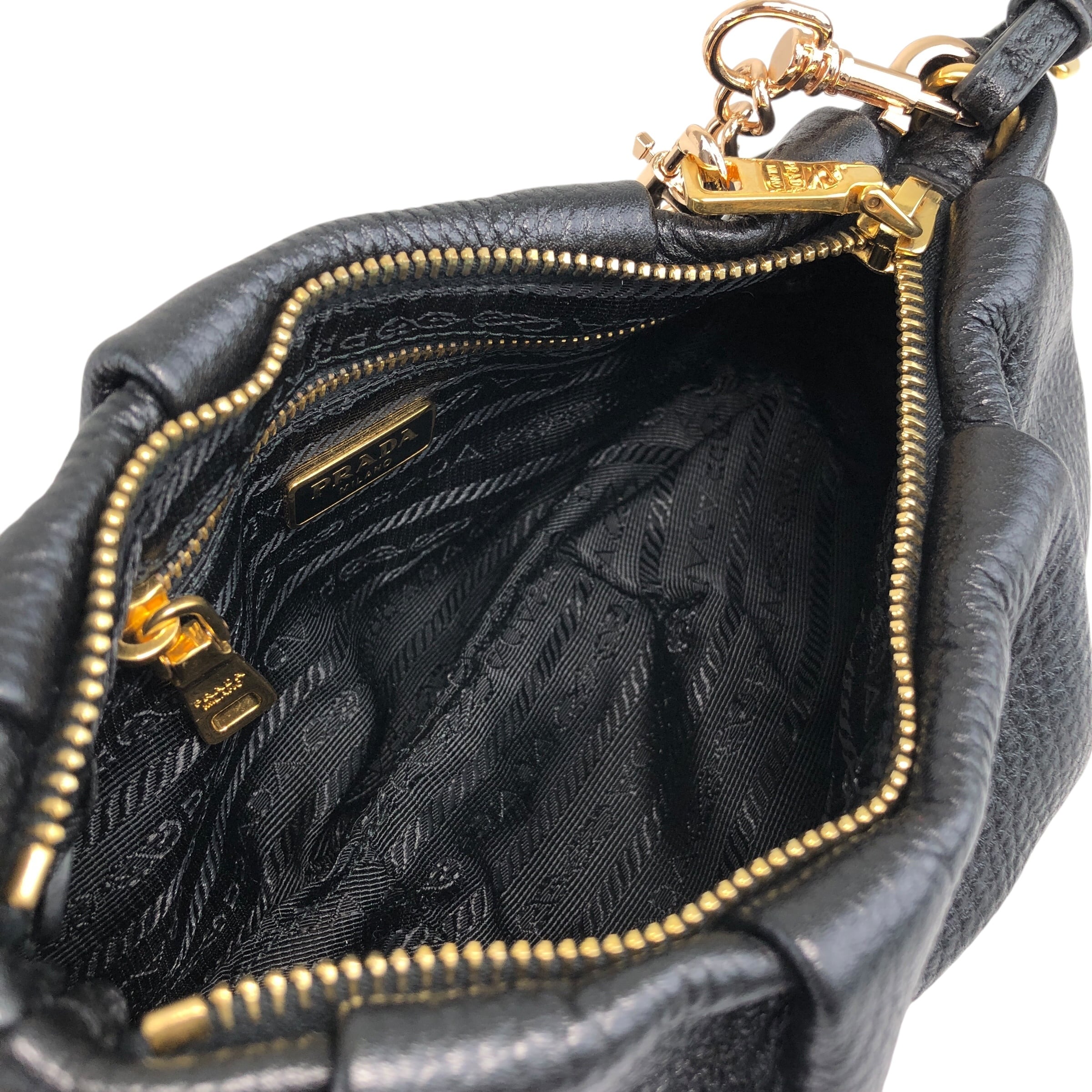 PRADA プラダブラック ハンドバッグヴィンテージポーチミニバッグ