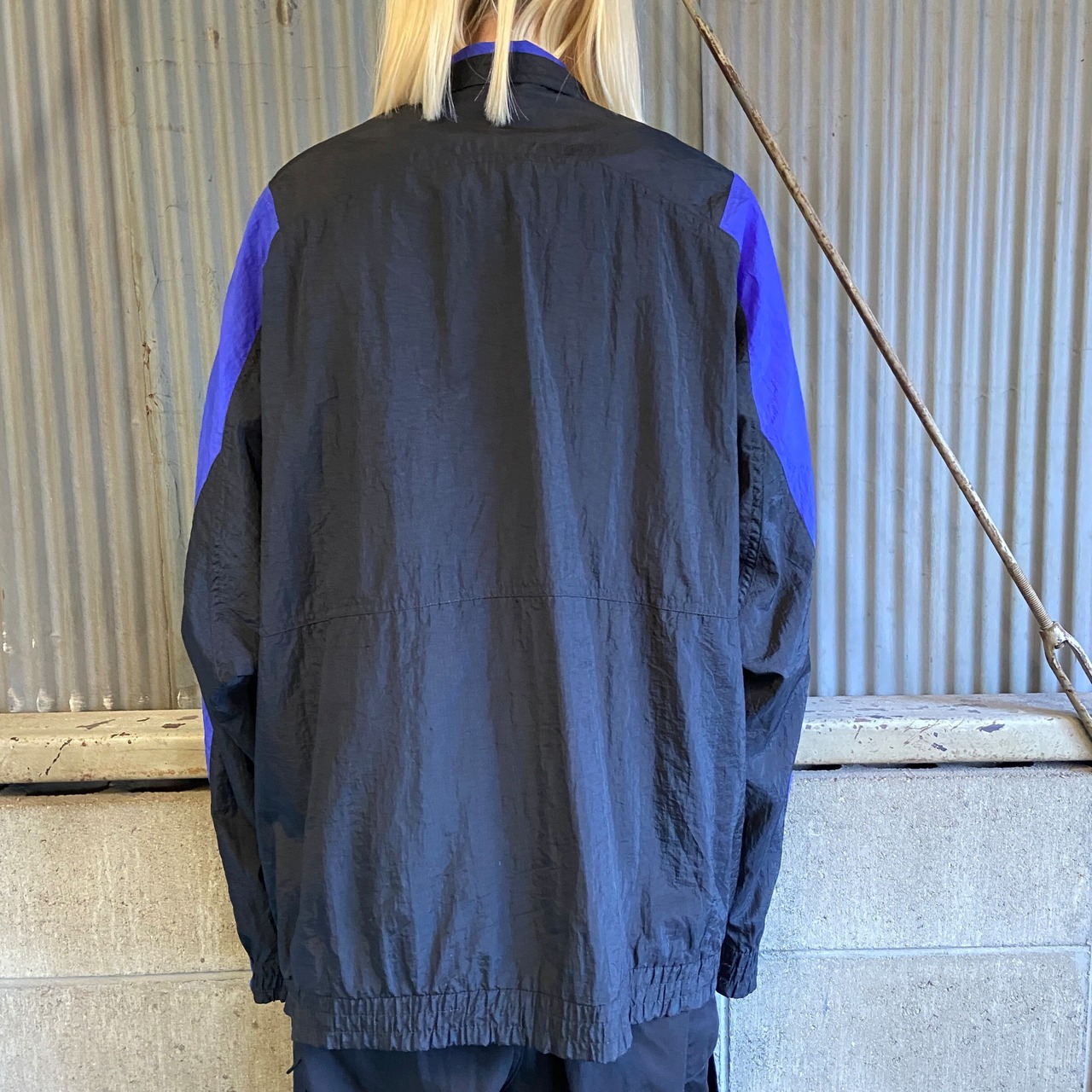 90年代 銀タグ NIKE ナイキ ナイロンジャケット メンズXL 古着 90s 