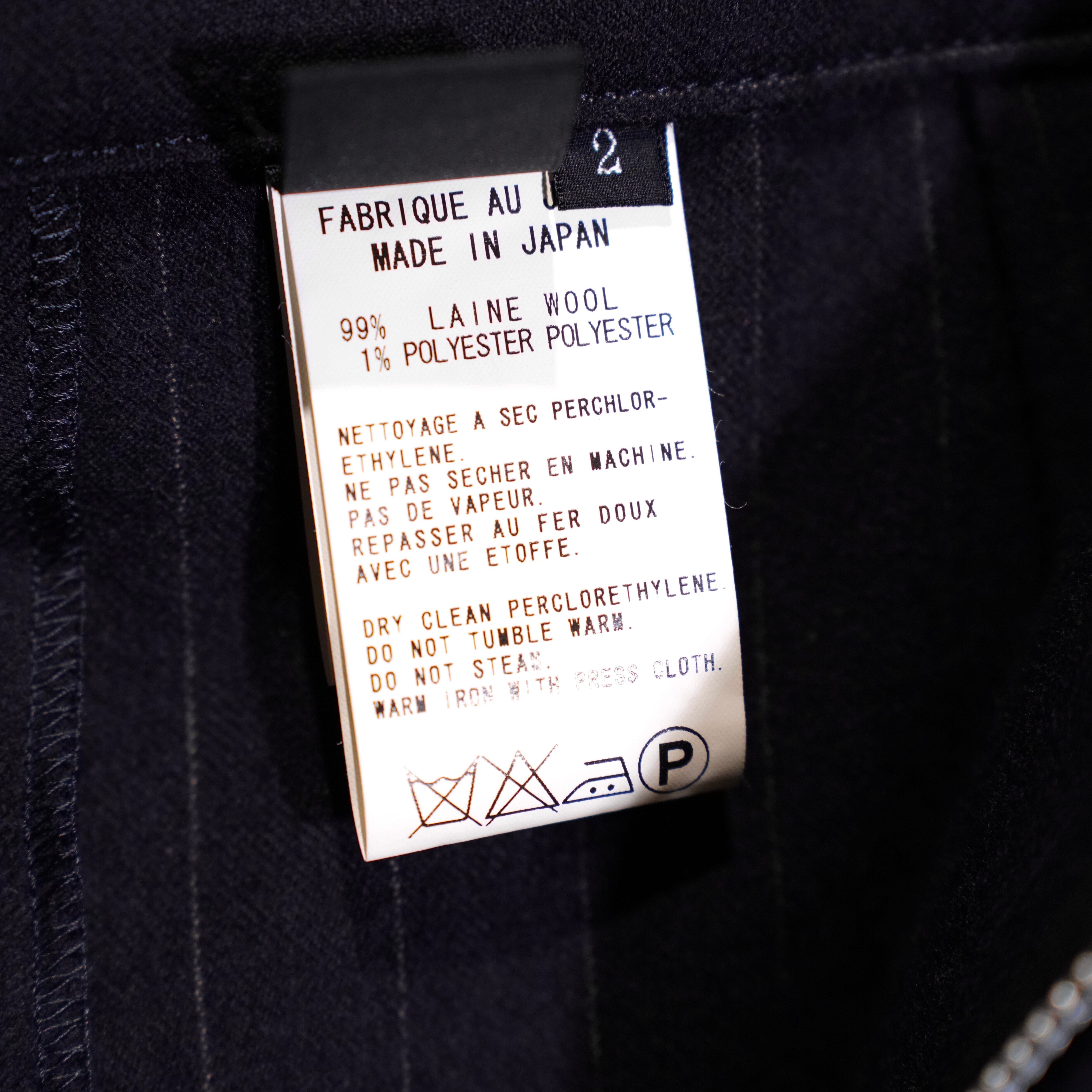 Y's YOHJIYAMAMOTO STRIPE PATTERNED WOOL LONG SKIRT/ワイズヨウジ