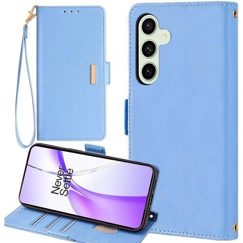 Galaxy S25 ケース 手帳型 GalaxyS25 SC-51F ストラップケース 通用 サムスン ギャラクシーS25 SoftBank SM-S931Z doo SC51F au SCG31 手帳ケース S25 Galaxy カバー ギャラクシー S25 携帯ケース 適用 Cobeimisr case マグネット 携帯カバー ストラップ ストラップ付きケース スマホケース ブルー 3004